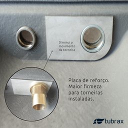 Cuba Dupla Cozinha Gourmet Aço Inox Luxo com Acessórios Tubrax - 8