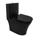 Ver imagem 1 de  Vaso Sanitário Monobloco Cerâmica Modelo Umbra Tubrax – Preto