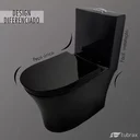 Ver imagem 2 de Vaso Sanitário Monobloco Cerâmica Modelo Umbra Tubrax – Preto