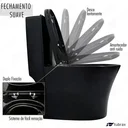 Ver imagem 3 de  Vaso Sanitário Monobloco Cerâmica Modelo Umbra Tubrax – Preto