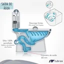 Ver imagem 5 de Vaso Sanitário Monobloco Cerâmica Modelo Umbra Tubrax – Preto