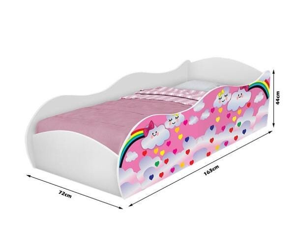 Cama Infantil New com Colchão:Nuvem - 4