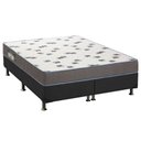 Ver imagem 1 de Cama Box King: Colchão Espuma Ortobom D33 Light Saúde + Base CRC Suede Cinza(186x198)