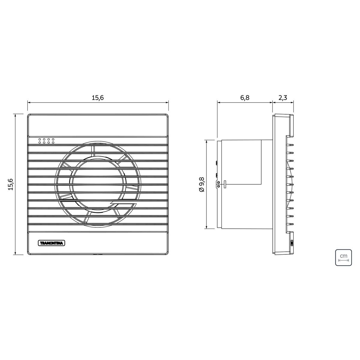 Exaustor para Banheiro Tramontina 15 cm BA 100 220 V - 4
