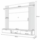 Ver imagem 3 de Painel para Tv 70 Pol 180cm Ripado 2 Portas Solle H01 Off White-cinamomo