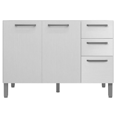 Balcão de Pia Mad Versalhes 120 Cm Branco Supremo - Kits Paraná