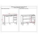 Ver imagem 3 de Balcão de Pia Mad Versalhes 120 Cm Branco Supremo - Kits Paraná