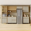 Ver imagem 1 de Cozinha 6 Peças Condessa com 12 Portas 5 Gavetas em Mdf Nesher