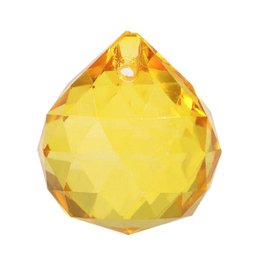 Bola de Cristal 3,0 cm Amarela 3 unidades - 1