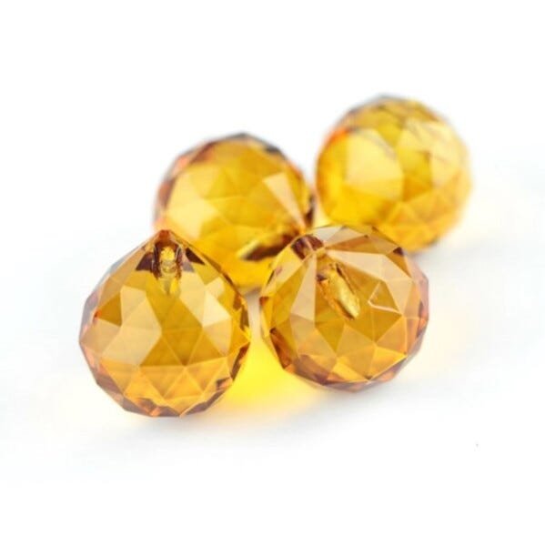 Bola de Cristal 3,0 cm Amarela 3 unidades - 3