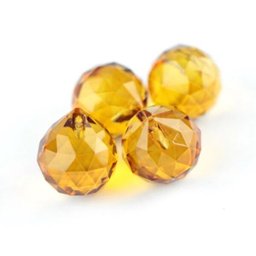 Bola de Cristal 3,0 cm Amarela 3 unidades - 3