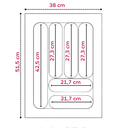 Ver imagem 3 de Organizador de Talheres OG-150 Preto 380x515 Mm FERGRAF