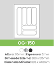 Ver imagem 4 de Organizador de Talheres OG-150 Preto 380x515 Mm FERGRAF