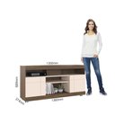 Ver imagem 4 de Rack Yara com 2 Portas - Nogueira/Off White
