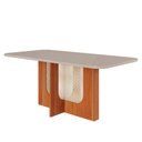 Ver imagem 5 de Conjunto de Mesa de Jantar Tampo de Vidro Off White Louise 1,80 com e 6 Cadeiras Juliana Cinamomo/
