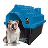 Casinha Cachorro Casa Plástica Desmontável N4 Mecpet Azul - 3