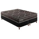 Ver imagem 1 de Cama Box Queen: Colchão Molas Paropas MasterPocket Ensacadas Privilege + Base CRC Suede Black(
