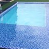 Pastilha de Vidro Cristal Azul Lisa Mescla 30x30cm - 9