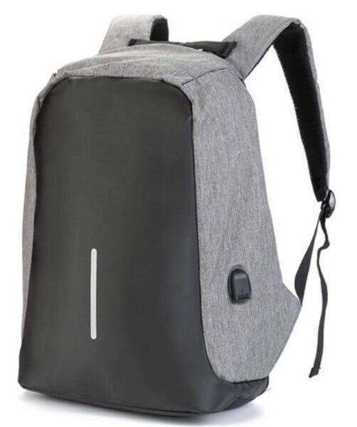 Mochila Notebook Executiva Colégio Trabalho Passeio Anti Furto Roubo Laptop - Cinza - 1