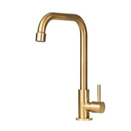 Torneira para cozinha em Aço Escovado Tinguá Pingoo.casa - Dourado - 1