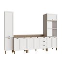 Ver imagem 2 de Cozinha Modulada Aurora 305cm Conjunto Provençal Clássica Cor:branco