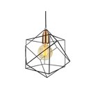 Ver imagem 4 de Pendente Aramado Cubo Wireframe - Preto