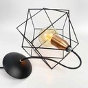 Ver mais imagens de Pendente Aramado Cubo Wireframe - Preto