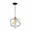 Ver imagem 1 de Pendente Aramado Cubo Wireframe - Preto