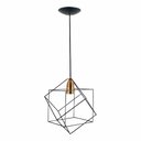 Ver imagem 2 de Pendente Aramado Cubo Wireframe - Preto