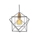 Ver imagem 5 de Pendente Aramado Cubo Wireframe - Preto