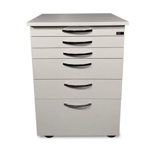 Mesa Auxiliar com Rodinhas e 5 Gavetas