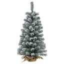 Ver imagem 1 de Arvore Natal Nevada com Base Juta com 119 Tips Verde 90cm