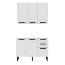 Ver mais imagens de Armário de Cozinha Modulada Completa 3 Peças 100% Mdf Phoenix Móvel na Caixa