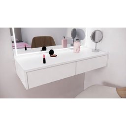Penteadeira Suspensa 100% MDF - 2 Gavetas - 2