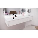 Ver imagem 2 de Penteadeira Suspensa 100% MDF - 2 Gavetas