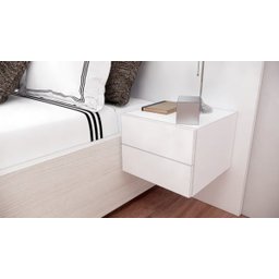 Gaveteiro Suspenso 2 Gavetas 100%MDF - Mesa de Cabeceira - Mesa de Cabeceira - 1