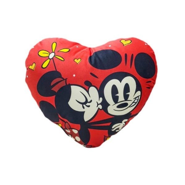 Almofada Mickey e Minnie Coração 23 x 34 Cm - 2