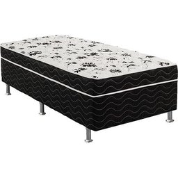 Cama Box Solteiro Conjugada Unyco D28 Ortopédico Floral e Preta - 3