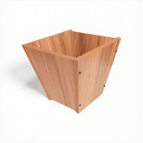 Lixeira de Madeira para Escritório Empresa Reforçada Nogal