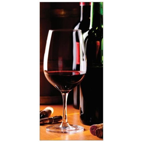 Adesivo de Porta Taça de Vinho 240X110CM