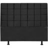 Cabeceira Estofada Cama Box Queen 160cm Corino Preto - 3
