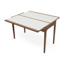 Ver imagem 3 de Mesa Aparador Extensível Scarlet 0,53/1,06m com Vidro Mmj-nc Nc-pinhão/vidro Fendi 1,20m