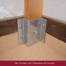 Sala de Jantar Mesa Chan 140cm com 6 Cadeiras Vita Nature/Off White/Bege - Henn - 8