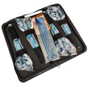 Ver imagem 1 de Kit Novo Tesoura Pet Shop Banho E Tosa para Cachorros Gatos Pets 7 Polegadas