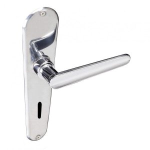 Fechadura Francesa Com Espelho Cromado