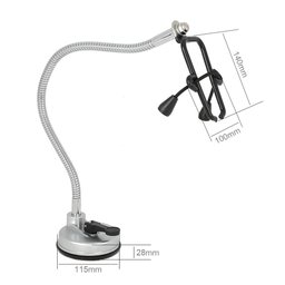 Suporte Secador Parede Azulejo Vidro Flexivel Cabelo Penteado Articulavel Oganizador Cabeleireiro - 2