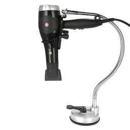 Suporte Secador Parede Azulejo Vidro Flexivel Cabelo Penteado Articulavel Oganizador Cabeleireiro - 1