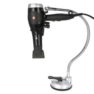 Suporte Secador Parede Azulejo Vidro Flexivel Cabelo Penteado Articulavel Oganizador Cabeleireiro