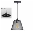 Ver imagem 1 de Lustre Pendente Cupula Abajur Decoraçao Casa Sala Quarto Metal Aramado Ajustavel Lampada Iluminaçao