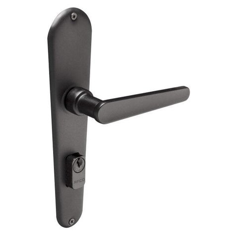 Fechadura Francesa Com Espelho Preto 